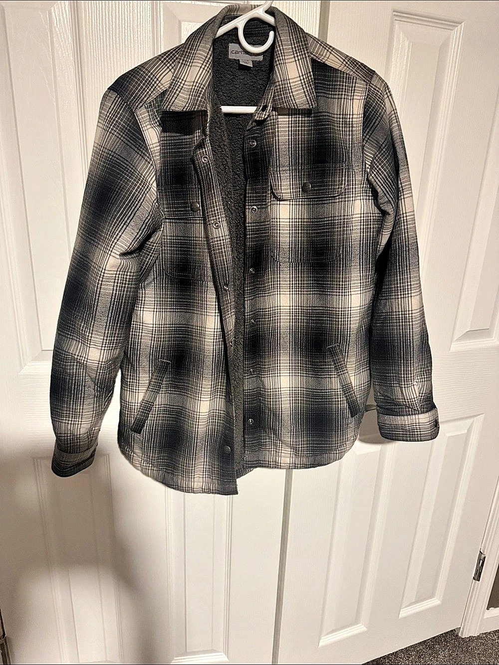 Carhartt Women's Hubbard Sherpa-Lined Shirt Jac Plaid Size Medium